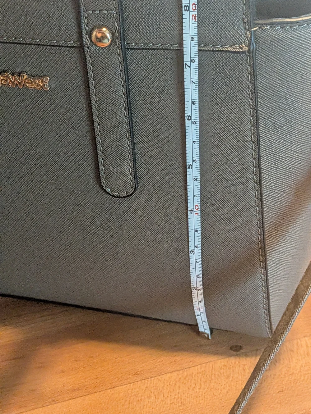Montana West Select Gray Saffiano Vegan Leather Satchel & Crossbody Bag